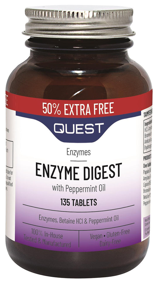 Quest Enzyme Digest Betaine HCL (90+45 Tablets)