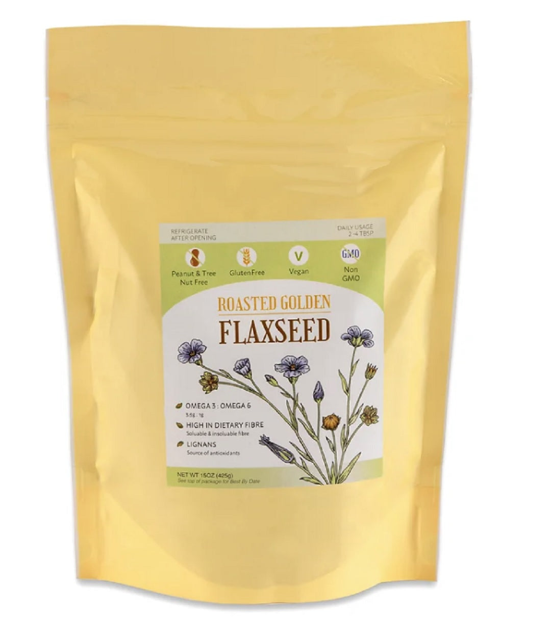 Roasted Golden Flaxseed (425g)